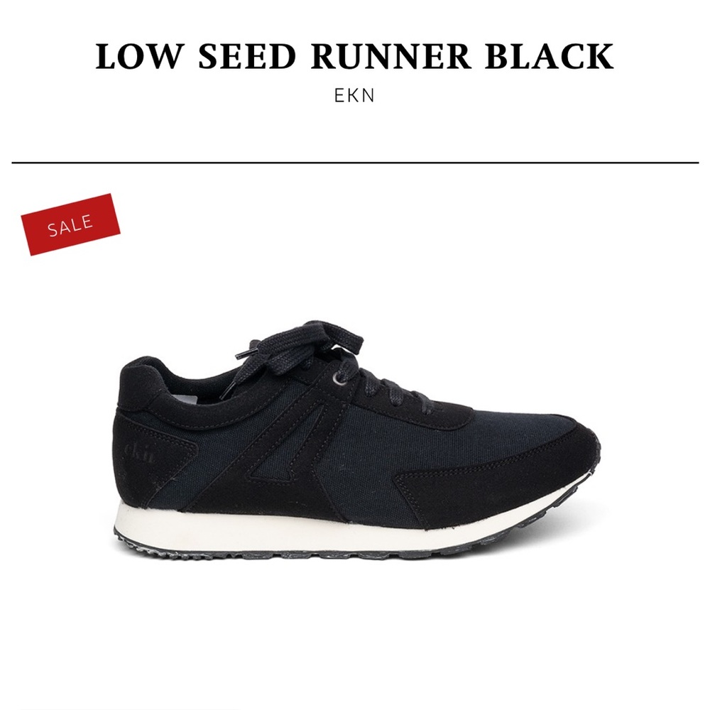 Ekn Vegan Shoes Black Sneakers Light weight Sz 38 Women’s Shoes NEW No Box
